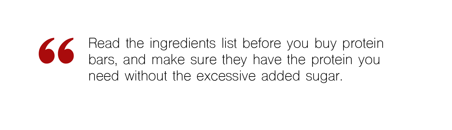 text "read the ingredients list before you buy protein..."
